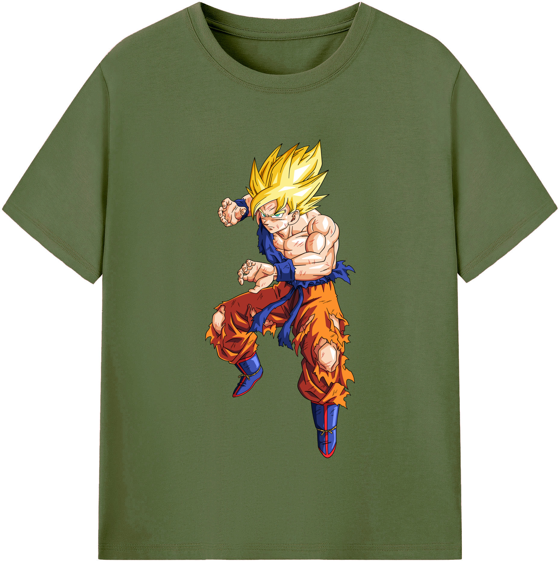 （画像用） ドラゴンボール 孫悟空（そん ごくう）Son Goku カカロット DRAGON BALL Kakarotto 綿100％半袖Tシャツ（フロントプリント）